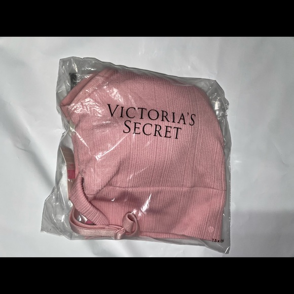 NWT PINK Seamless Rib Halter Bra size Medium #0086 - Picture 4 of 7